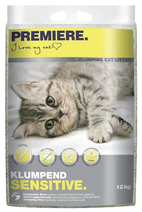 Kattegrus Sensitive klumpende 12 kg/12 l