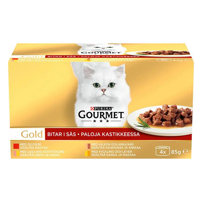 Adult menuboks dåse 4 varianter i sovs 4x85 g