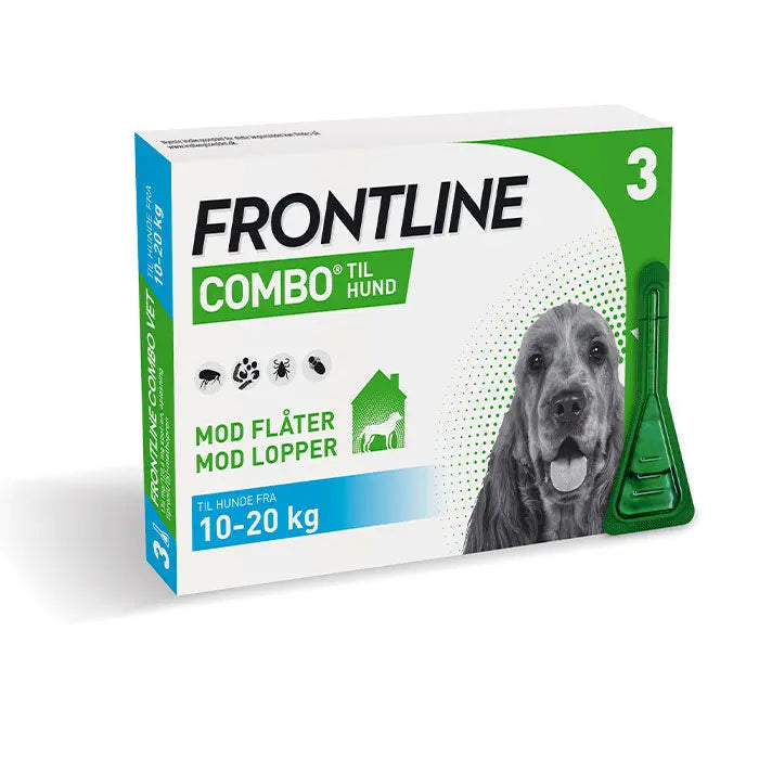 FRONTLINE Flåt- & Loppemiddel Combo Vet hund 10-20 kg - 3x1,34 ml