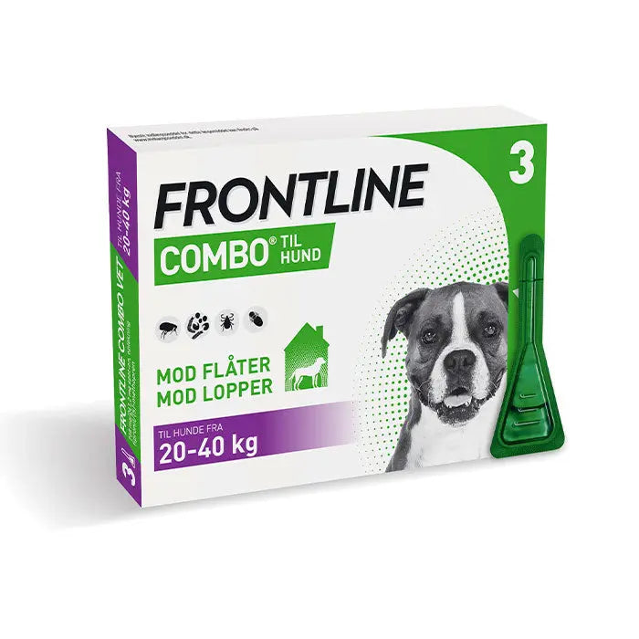 FRONTLINE Flåt- & Loppemiddel Combo Vet hund 20-40 kg - 3x2,68 ml
