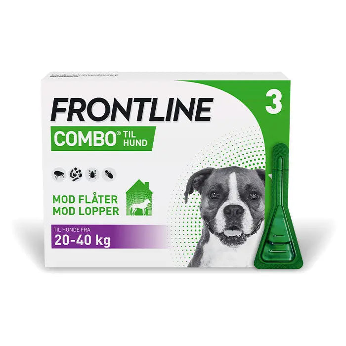 FRONTLINE Flåt- & Loppemiddel Combo Vet hund 20-40 kg - 3x2,68 ml