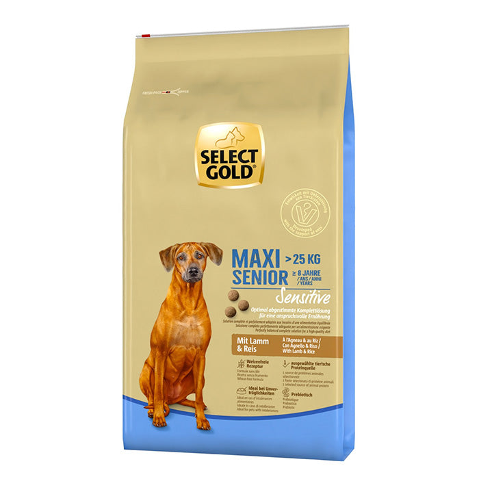 Senior Sensitive Maxi lam & ris 12 kg