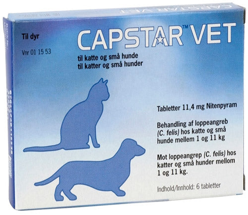 CAPSTAR VET Loppemiddel hund/kat 1-11 kg - 11 mg