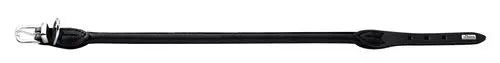 Læder rund halsbånd Petit Elg 24-27 cm 6 mm bred sort