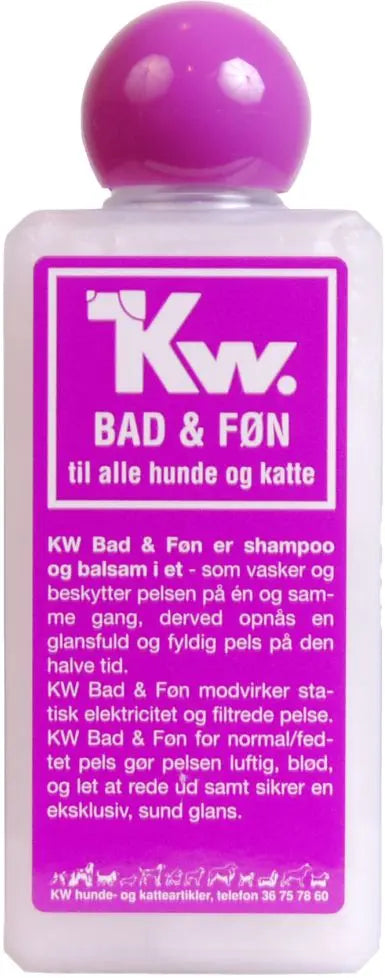 Shampoo 2-i-1 bad og føn 200 ml