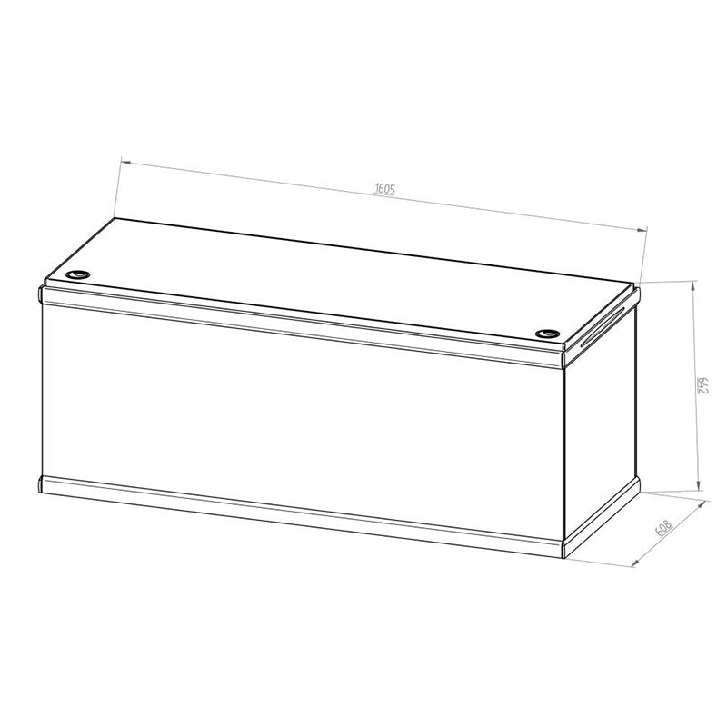 Akvarium Move 576 l, 160x60x64 cm sort