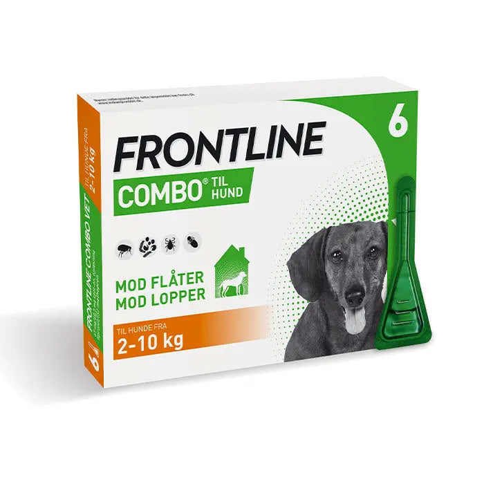 FRONTLINE Flåt- & Loppemiddel Combo vet hund 2-10 kg-  6x0,67 ml