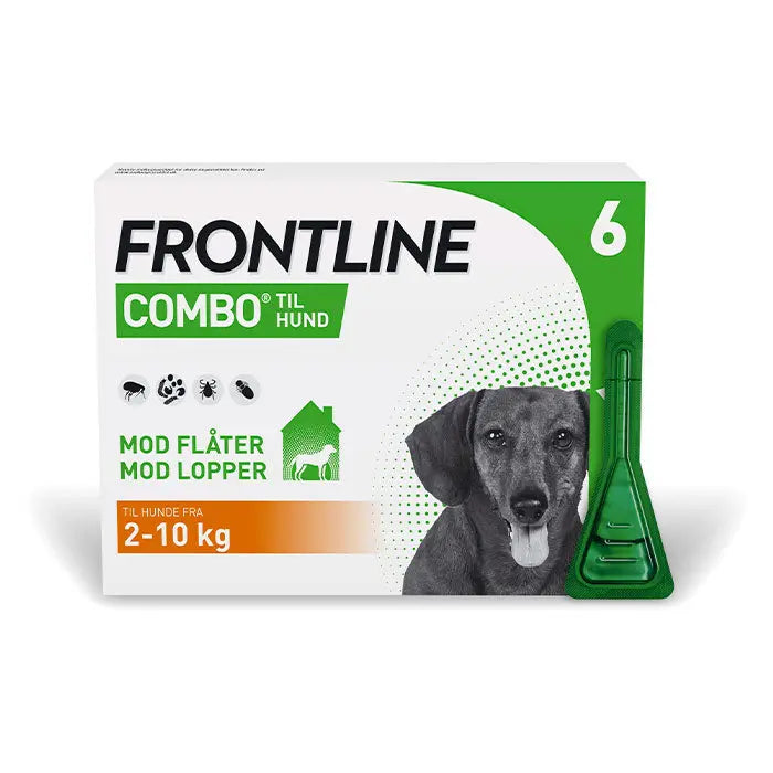 FRONTLINE Flåt- & Loppemiddel Combo vet hund 2-10 kg-  6x0,67 ml