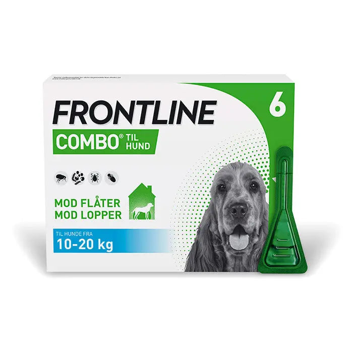 FRONTLINE Flåt- & Loppemiddel Combo vet hund 10-20 kg - 6x1,34 ml