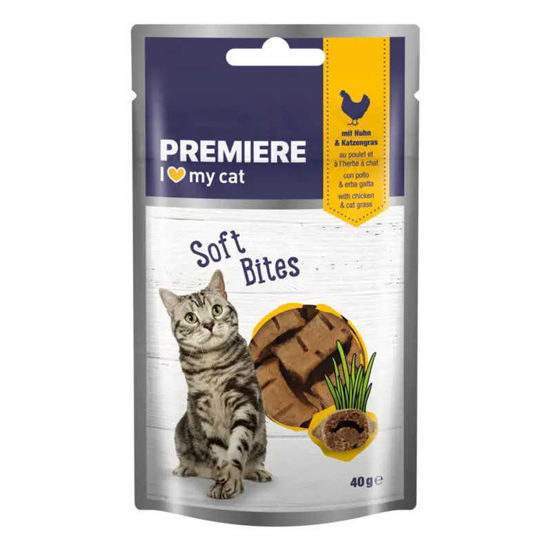 Soft Bites kylling & kattegræs 40 g