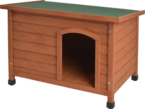 Hundehus fyrretræ fladt tag 104x72x68cm