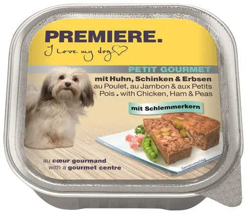 Adult Petit Gourmet, alu kylling, skinke & æg 150 g