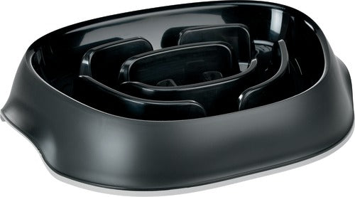 Plastikskål slowfeeder Blacky700 ml sort