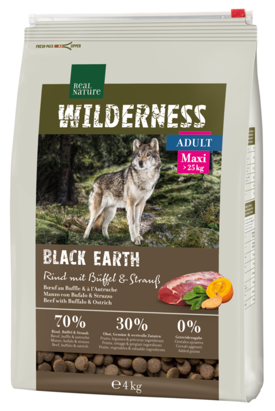 Adult Wild. Black Earth Maxi okse, struds & bøffel 4 kg