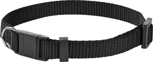 Nylonhalsbånd 19-30 cm sort