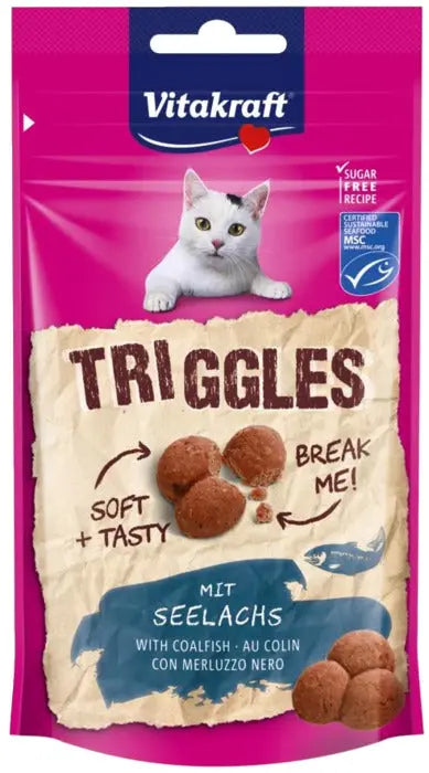 Triggles kattesnack med sej 40 g