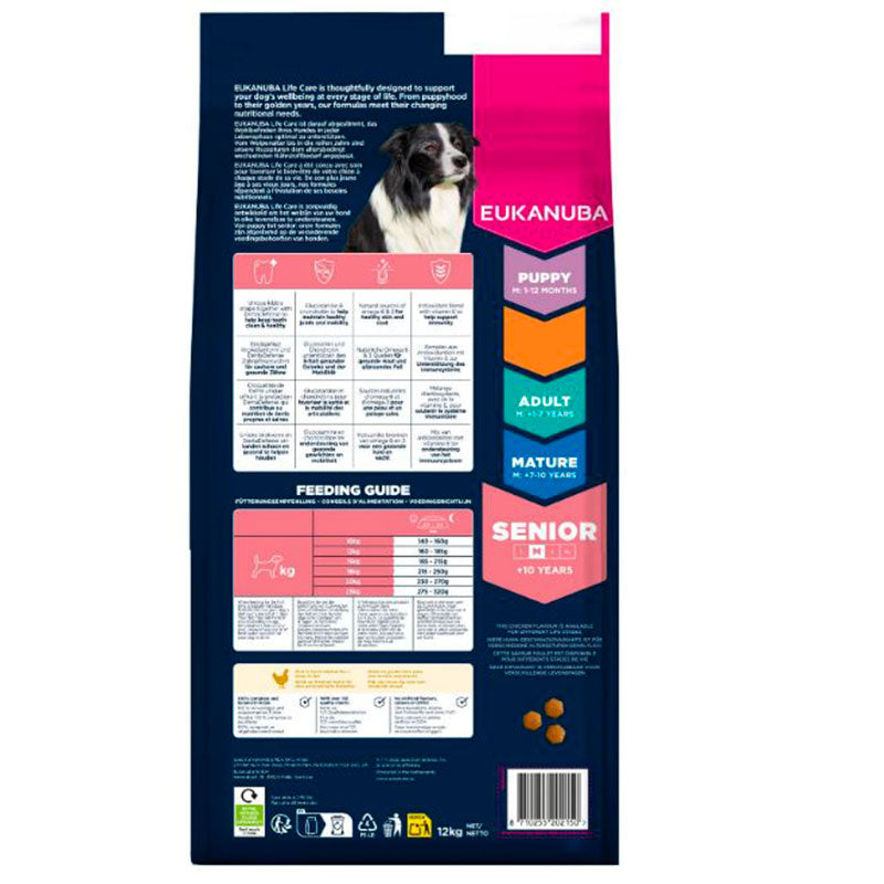 Senior Caring Medium kylling 12 kg
