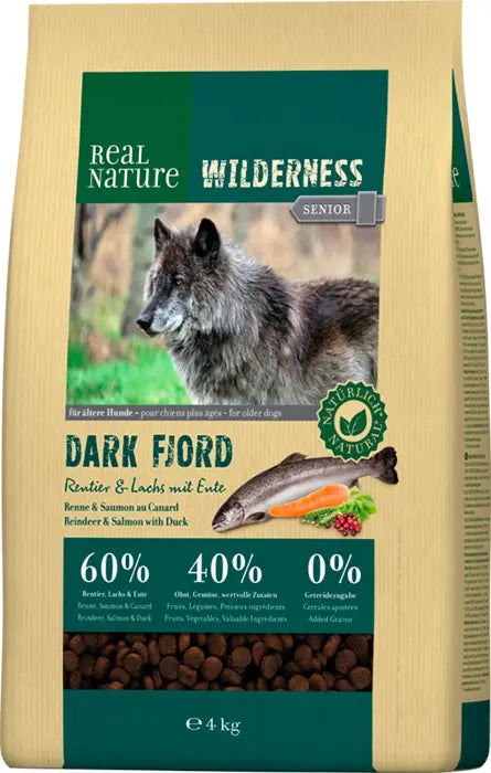 Senior Wilderness Dark Fjord kronhjort og laks 4 kg