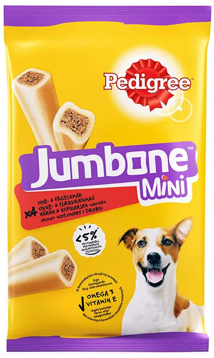 Jumbone Mini Okse 4 stk 160 g