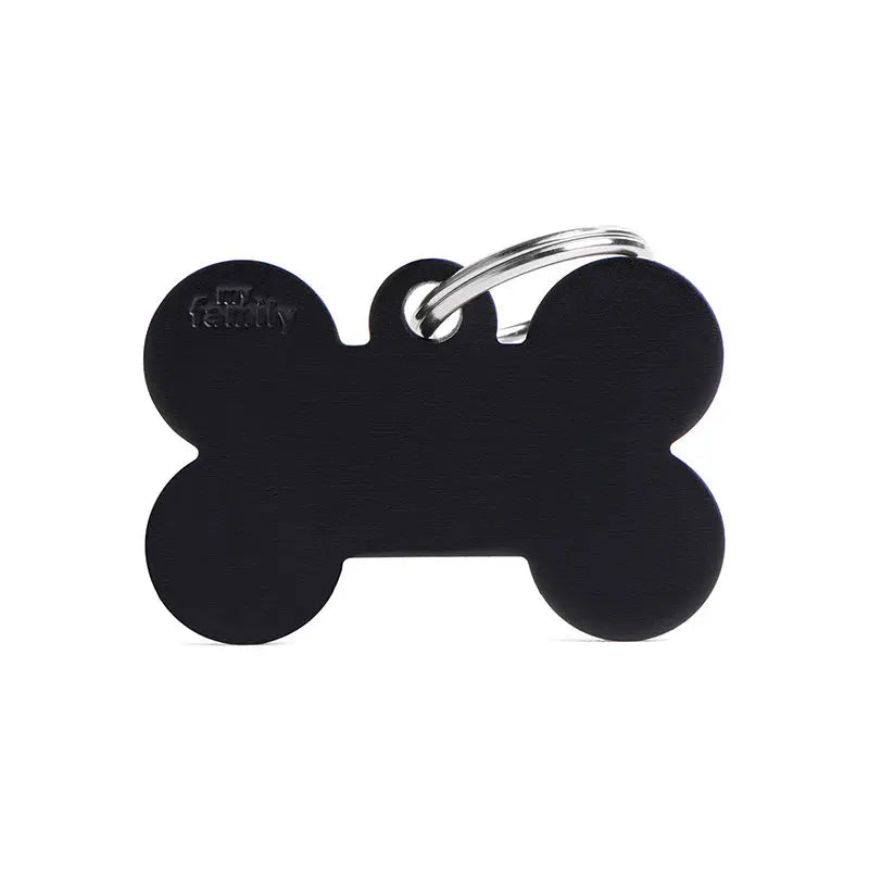 Navnetegn ben big 2,5x3,8 cm sort