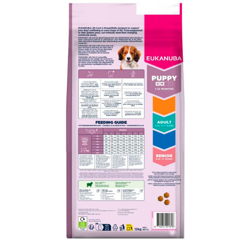 Puppy Small/Medium Lam og Ris 12 kg