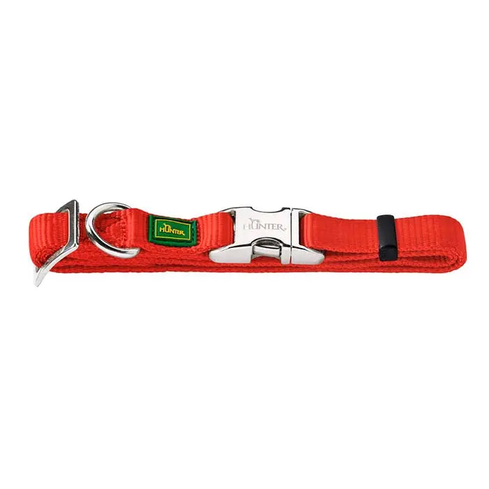 Nylonhalsbånd Alu-Strong Basic L 40-55 cm rød