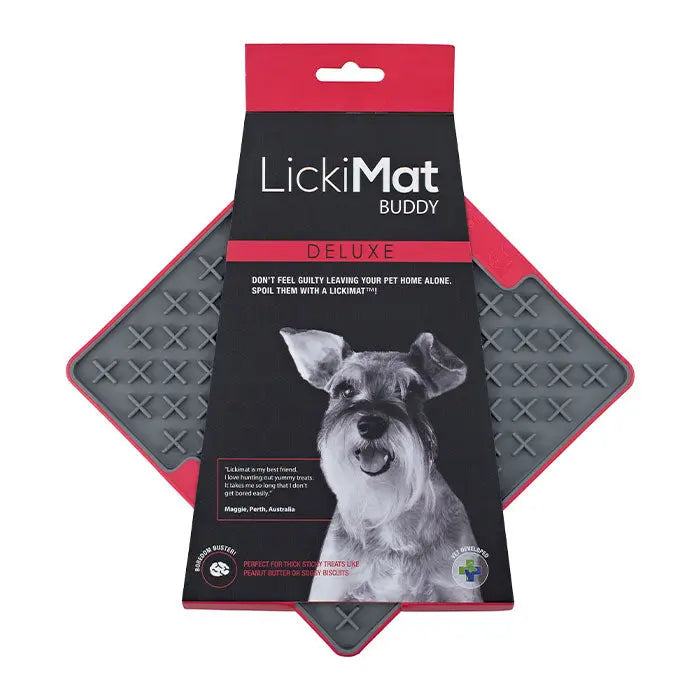 LickiMat Deluxe 20 cm rød