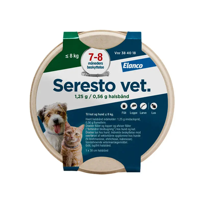SERESTO VET Loppehalsbånd S under 8 kg