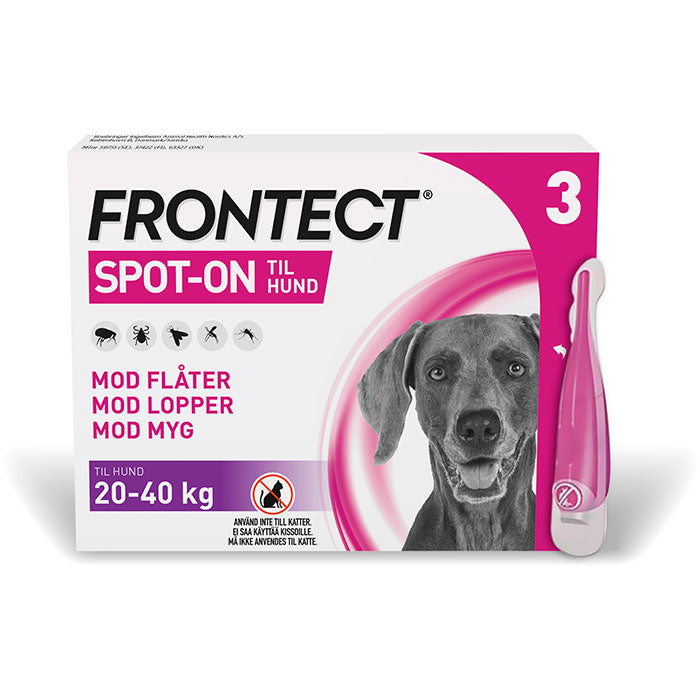 FRONTECT Flåt-, mygge- & loppemiddel Spot-on hund 20-40 kg - 3x4 ml