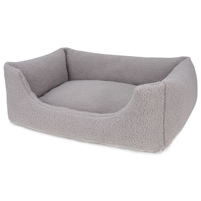 Hundeseng Teddy S 60x45x19cm grå