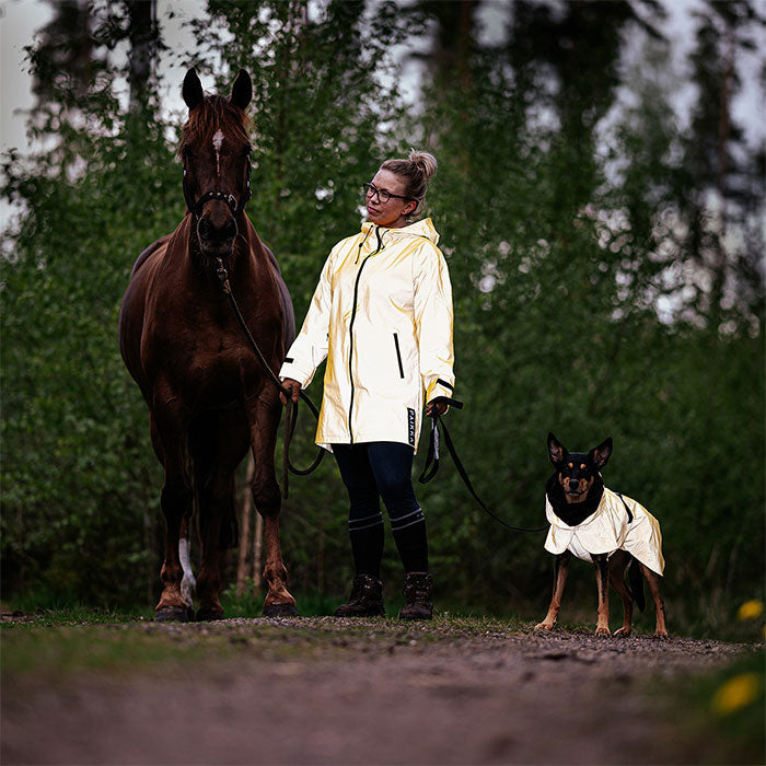 Regnjakke Lite Visibility 35 cm gul