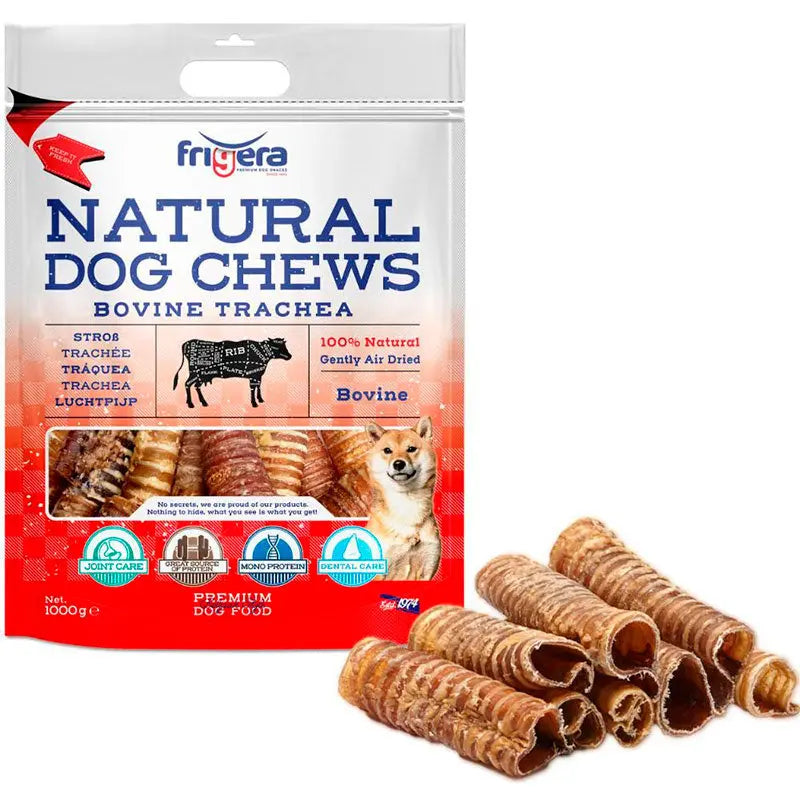Natural Dog Chews Okseluftrør 1 kg 26-28 stk