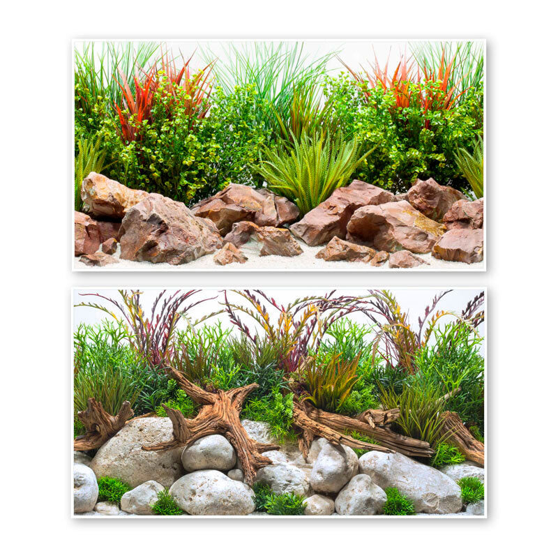 Akvariebaggrund River 45x100 cm