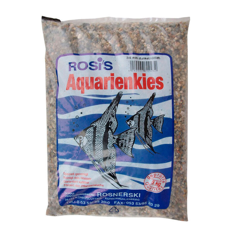 Akvariegrus 5 kg / 3-5 mm rød