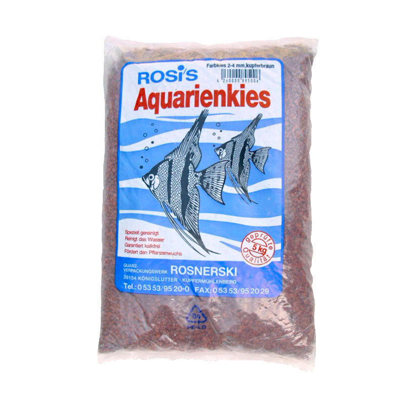 Akvariegrus 5 kg / 2-3 mm brun