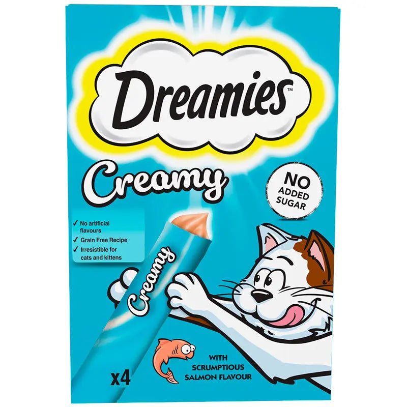 Dreamies Creamy laks 4x10 g