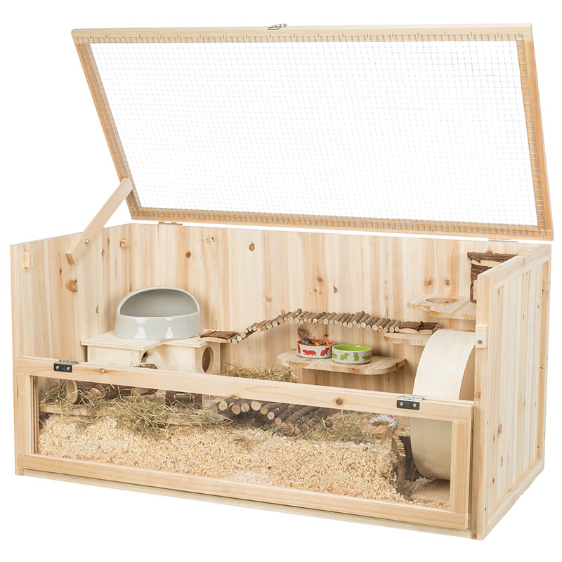 Rodent home wood 100x50x50 cm