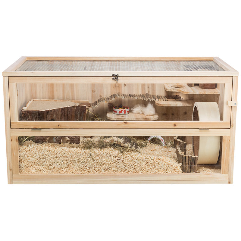 Rodent home wood 100x50x50 cm