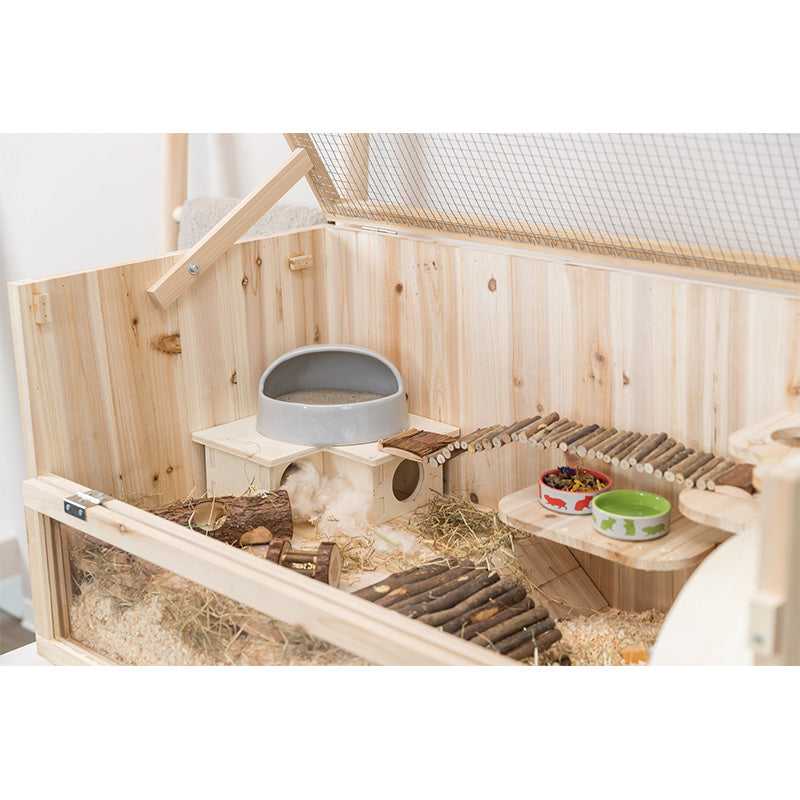 Rodent home wood 100x50x50 cm