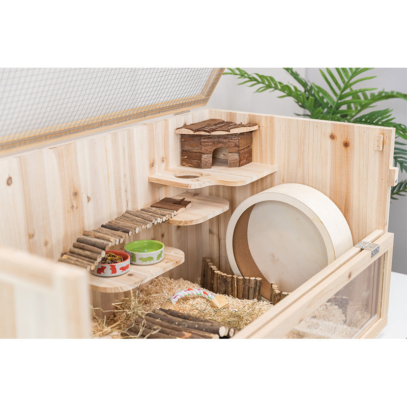 Rodent home wood 100x50x50 cm