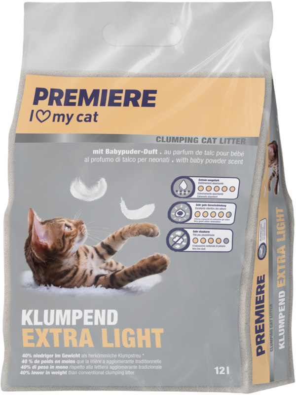Kattegrus Extra Light klumpende 12 l