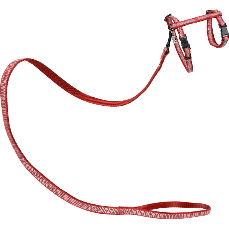 Nylonsele + line m/refleksS/L 29-50 cm rød