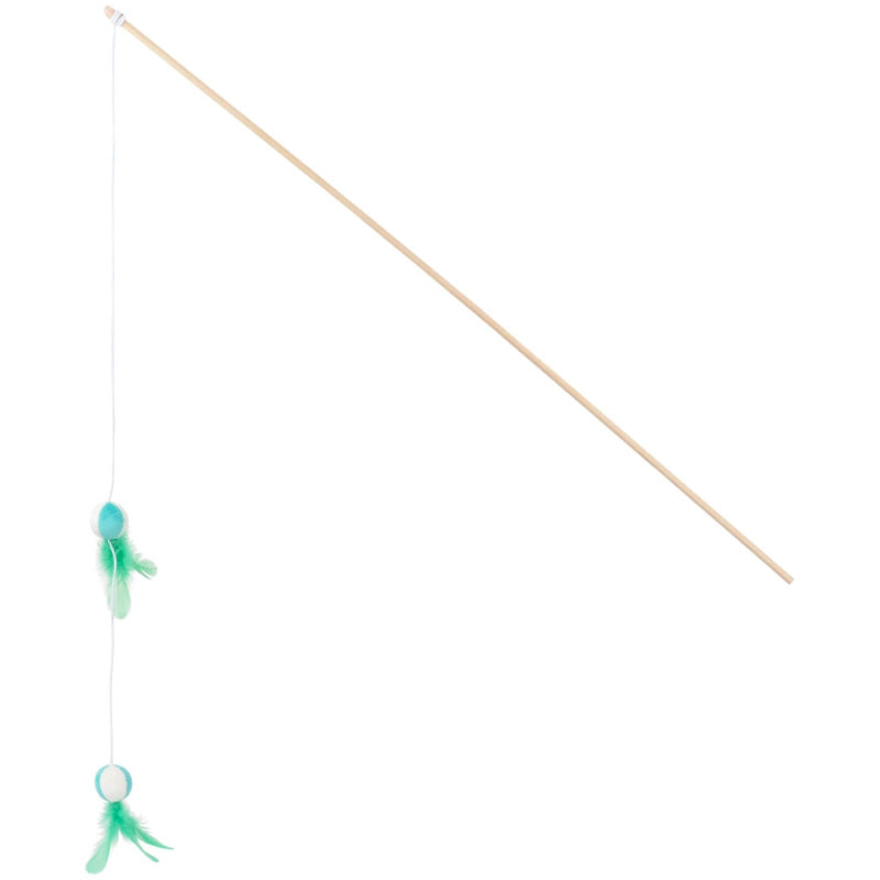 Drillepind m/fjer og boldXL 90 cm