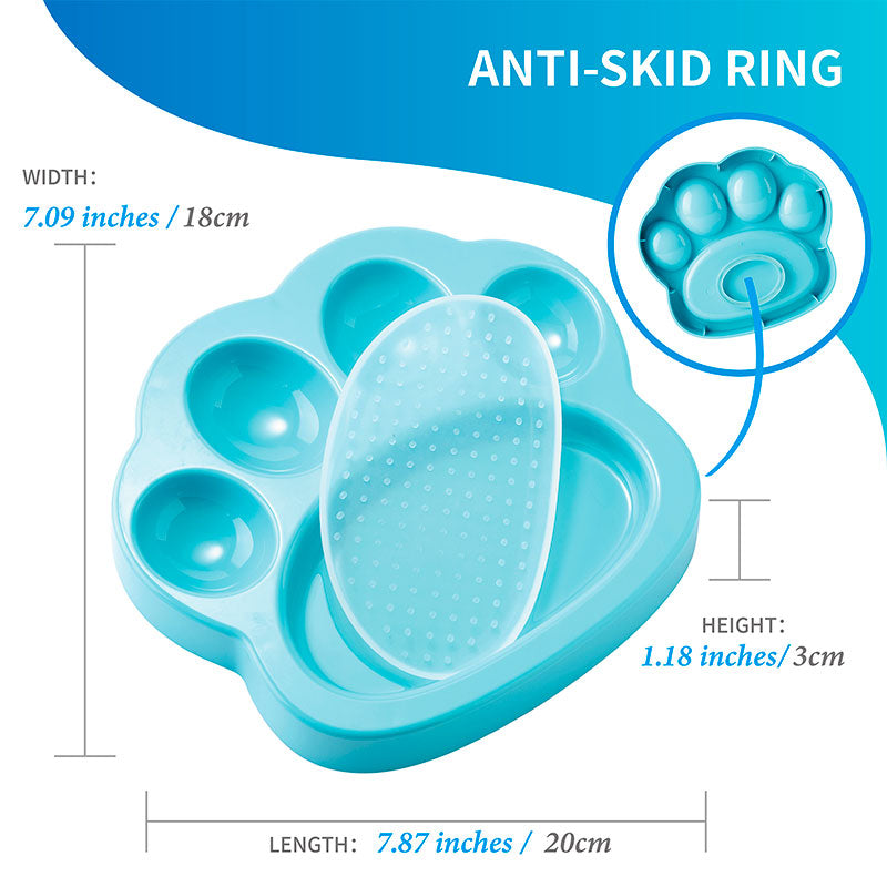 Slow Feeder Lick Pad Mini 20x18x3,2 cm blå