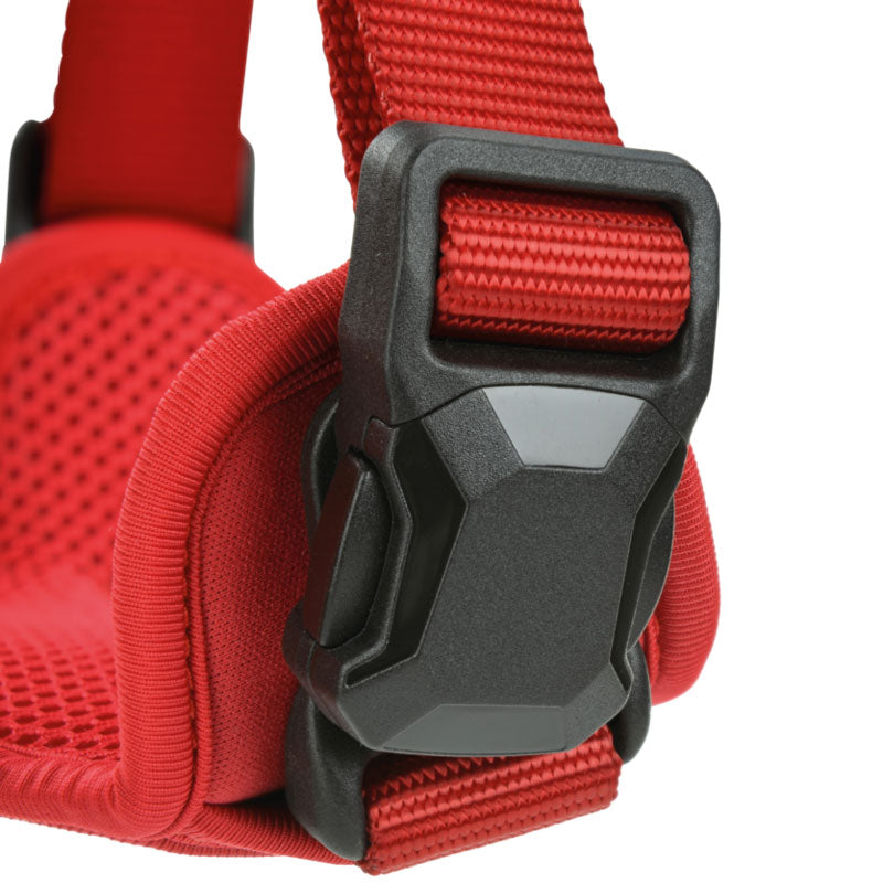 Nylon H-sele m/magnetlukning S rød