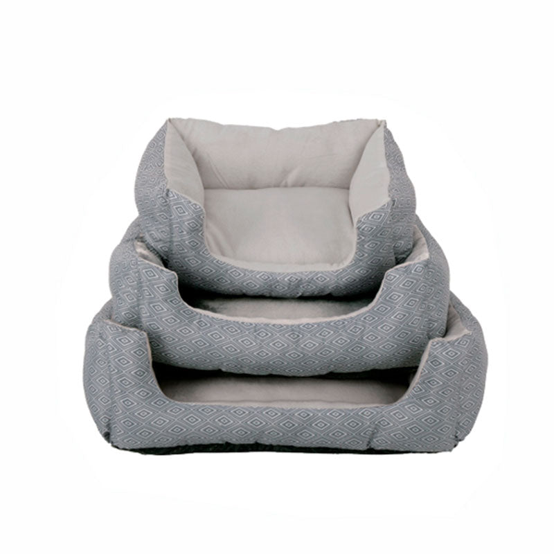 Hundeseng M 63x55x34 cm grå