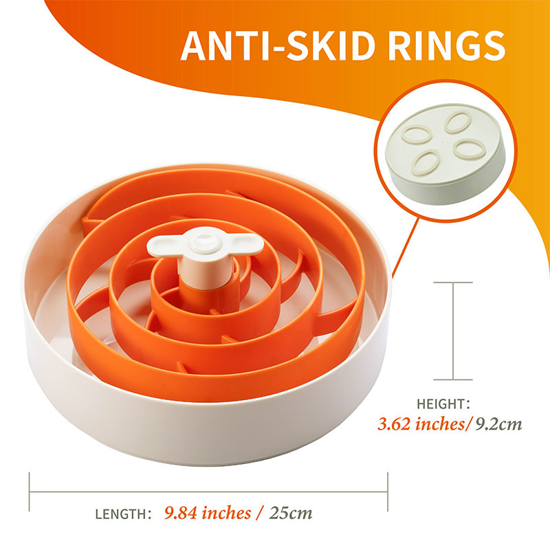 Interactive Feeder SpiralTricky 11x25x30 cm Orange
