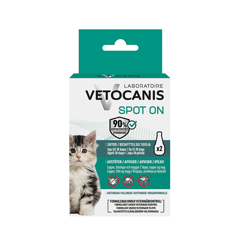 Anti-parasitmiddel Spot-on killing fra 3 mdr - 2x0,6 ml
