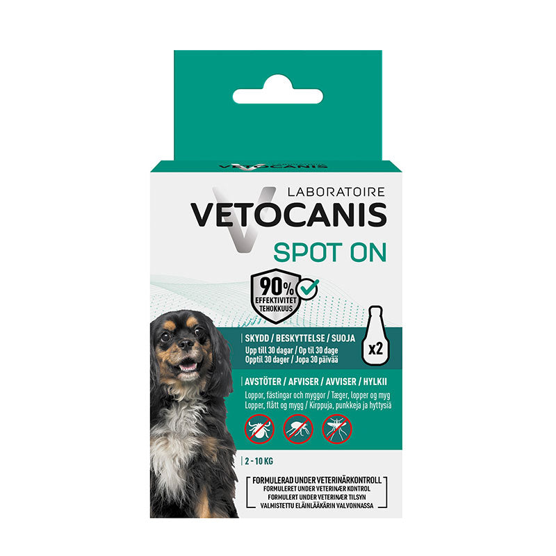 Anti-parasitmiddel Spot-on hund S 2-10 kg - 2x2 ml