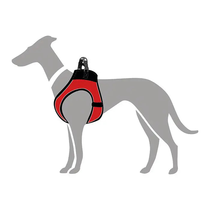 Hunter Hilo Comfort Hundesele hals 30-35cm bryst 33-36cm rød